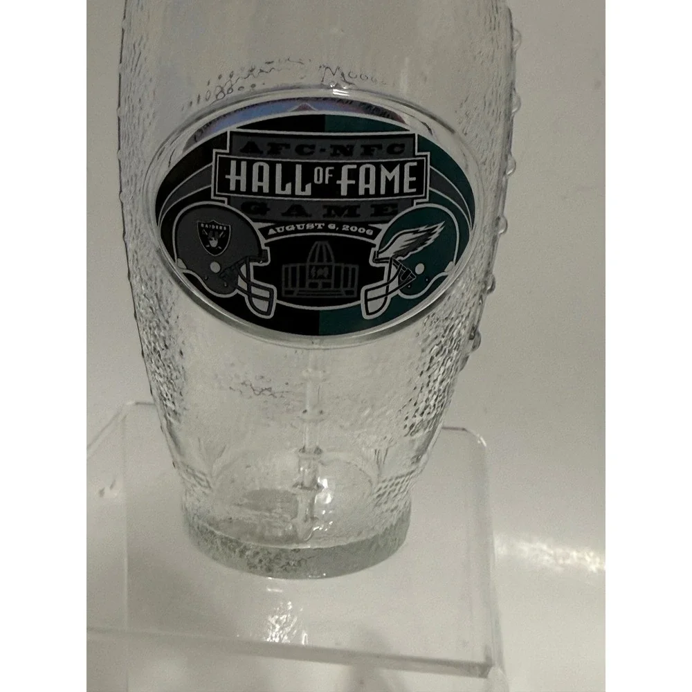 2006 Pro Football Hall of Fame Game Glass‎ Raiders vs Eagles Troy Aikman Madden